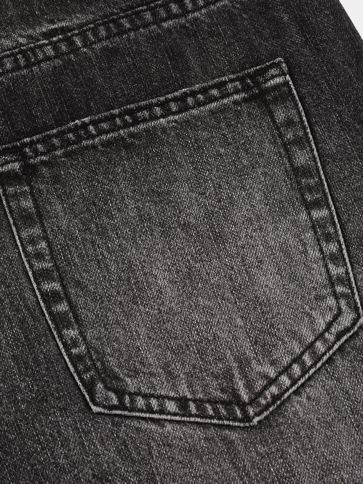 Men’s Vintage Wash Wide Leg Jeans