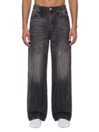 Men’s Vintage Wash Wide Leg Jeans