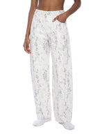 UNISEX Women's Splatter Barrel Leg Jeans
