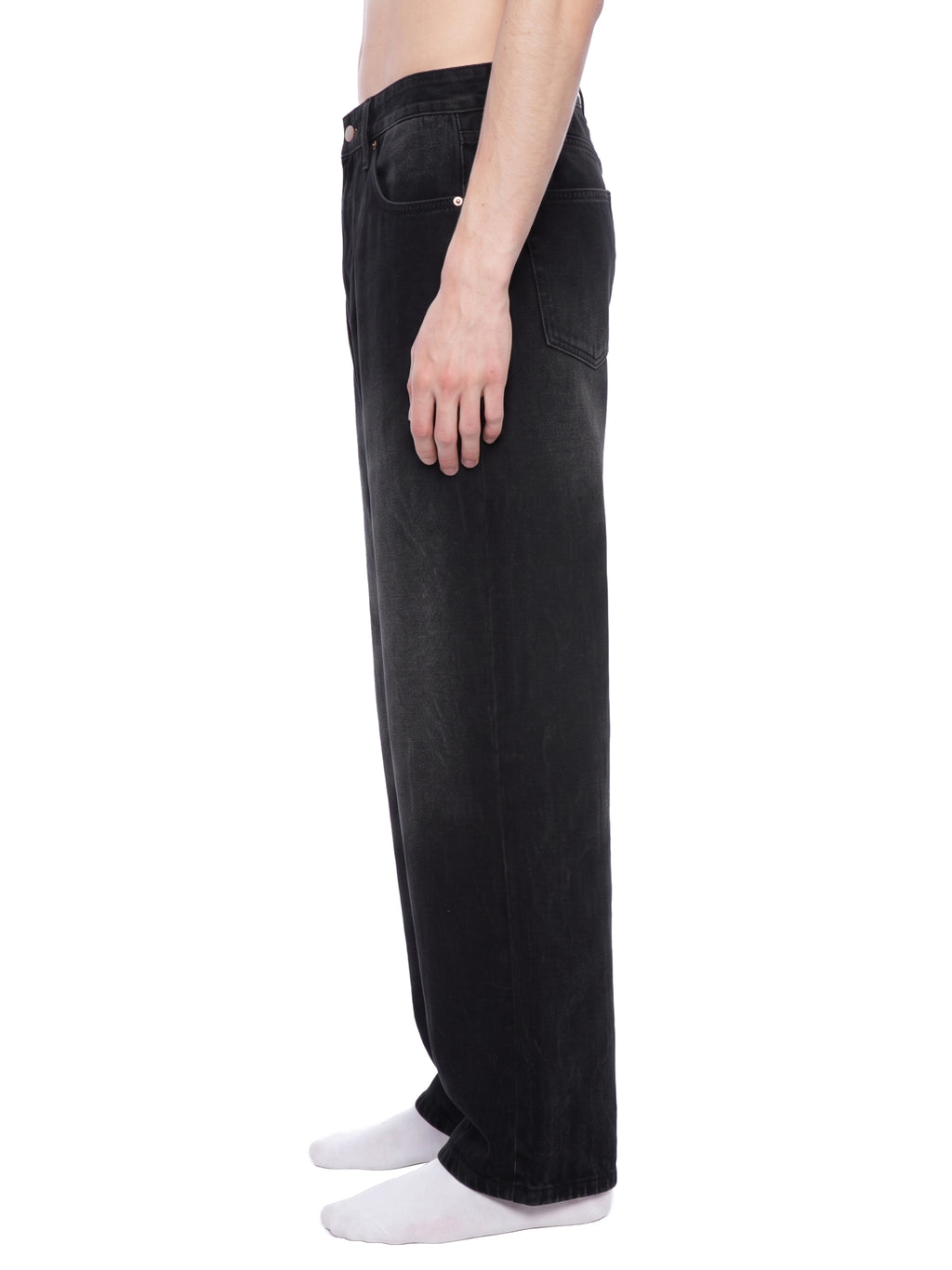 Men's Vintage Wash Wide Leg Jeans