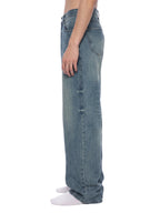 Men’s Vintage Wash Wide Leg Jeans
