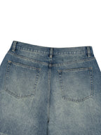 Men’s Vintage Wash Wide Leg Jeans