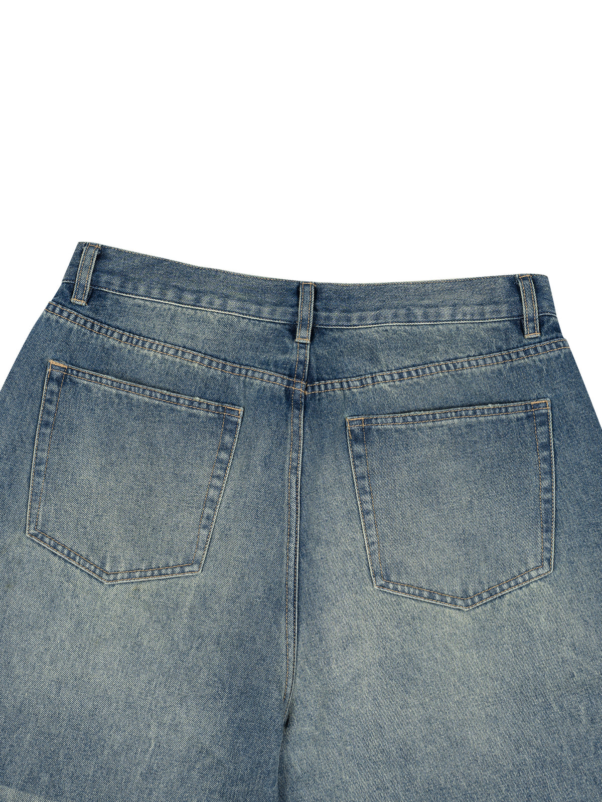 Men’s Vintage Wash Wide Leg Jeans